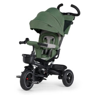 Kinderkraft SPINSTEP Triciclo Evolutivo Bebé 5 en 1, GIRO 360º, VERDE - KRSPST00GRE0000